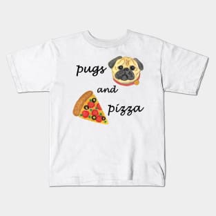 Pugs and Pizza Kids T-Shirt